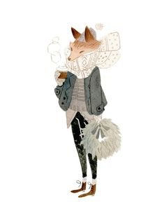 cute fox witch