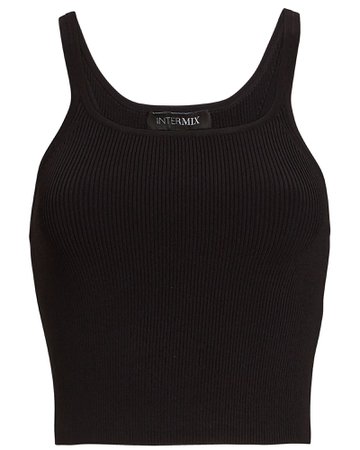 INTERMIX Private Label Emily Cropped Knit Tank Top | INTERMIX®