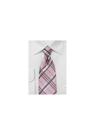 Pink Tartan Tie