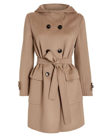 Belted Duffle Hooded Coat