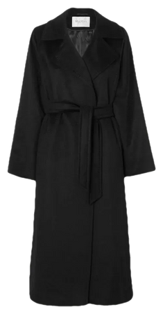 black vintage coat