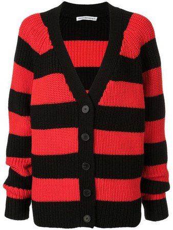 T By Alexander Wang Oversized Striped Cardigan