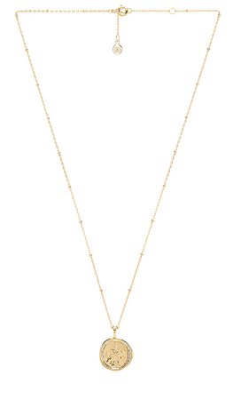 gorjana Compass Coin Necklace in Gold | REVOLVE