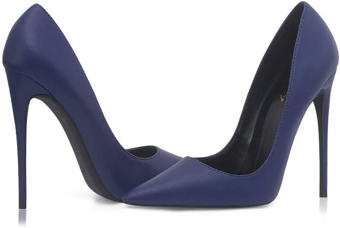 Amazon.com | Elisabet Tang Women Pumps, Pointed Toe High Heel 4.7 inch/12cm Party Stiletto Heels Shoes Matte | Pumps