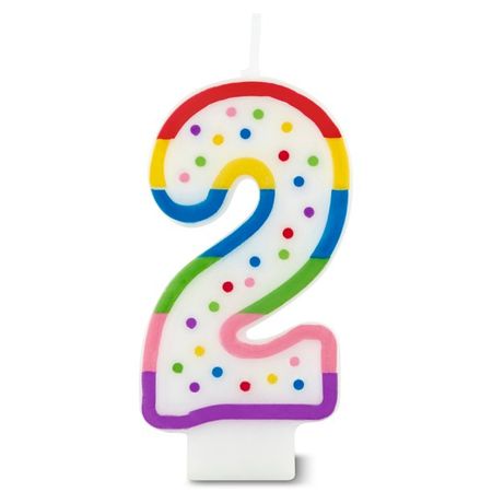 Great Value Birthday Party Candle, Number 2 - Walmart.com