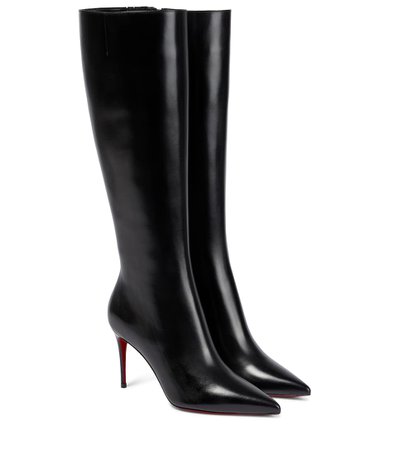 Christian Louboutin - Kate Botta 85 leather knee-high boots | Mytheresa