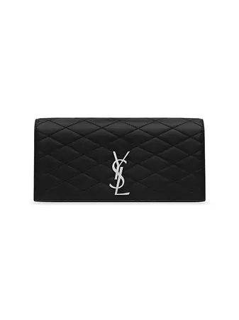 Shop Saint Laurent Kate Clutch In Quilted Lambskin | Saks Fifth Avenue