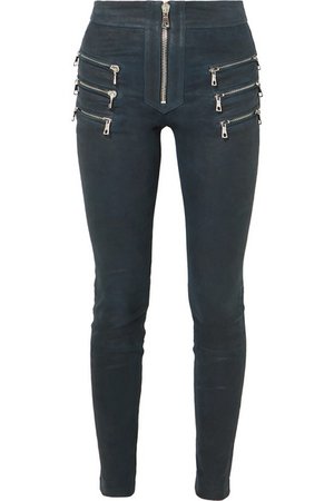 Unravel Project | Zip-detailed leather skinny pants | NET-A-PORTER.COM
