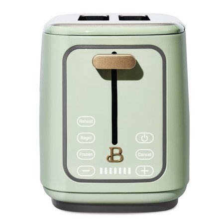 Beautiful 2 Slice Touchscreen Toaster, Sage Green by Drew Barrymore - Walmart.com - Walmart.com