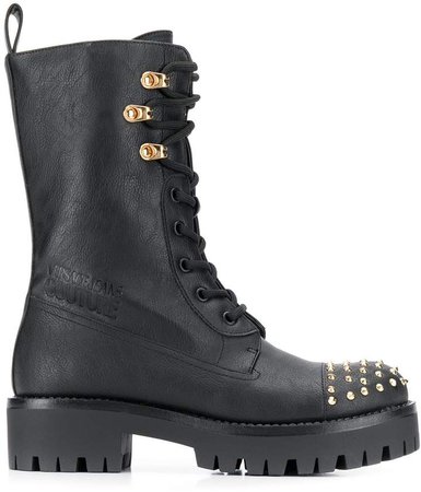 studded combat boots