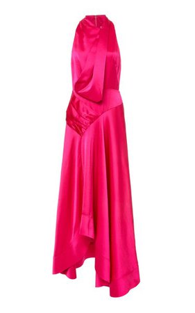 Palmera Asymmetric Satin Cocktail Gown By Acler | Moda Operandi