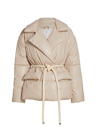Shop A.L.C. Liam Faux Leather Puffer Jacket | Saks Fifth Avenue