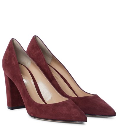 Gianvito Rossi - Piper 85 suede pumps | Mytheresa