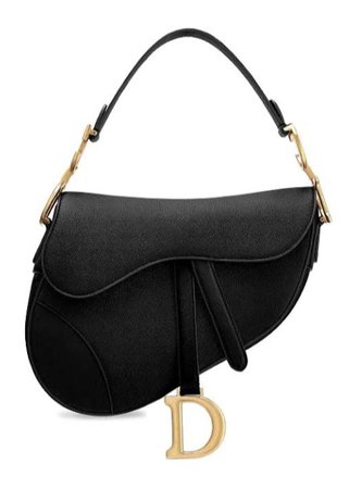 Black Dior Saddle Bag