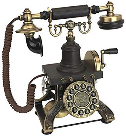 Antique Phone - The Eiffel Tower 1892 Rotary Telephone - Corded Retro Phone - Vintage Decorative Telephones: Amazon.ca: Home & Kitchen