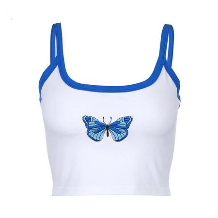 Blue Butterfly Crop | Own Saviour