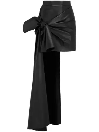 Alexander McQueen Knotted Drape Miniskirt - Farfetch