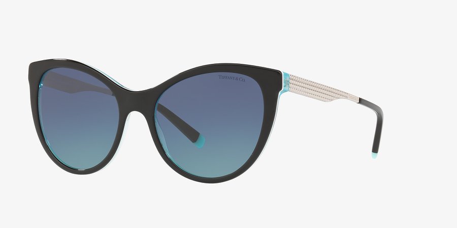 Tiffany & Co. TF4159 Tiffany Diamond Point 55 Blue & Black Sunglasses | Sunglass Hut Australia