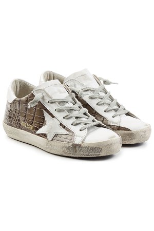 Super Star Embossed Leather Sneakers Gr. EU 37