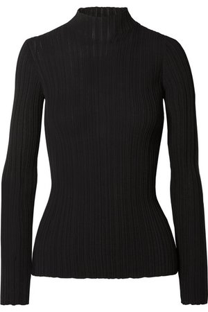 Acne Studios | Kana ribbed cotton-blend sweater | NET-A-PORTER.COM