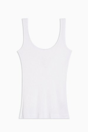 **White Ribbed Vest by Topshop Boutique | Topshop
