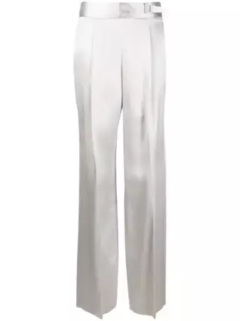 Ermanno Scervino wide-leg silk-blend Trousers - Farfetch