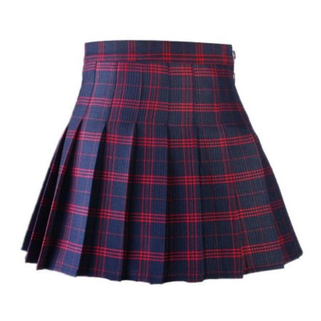 plaid school skirt