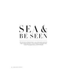 SEA & BE SEEN