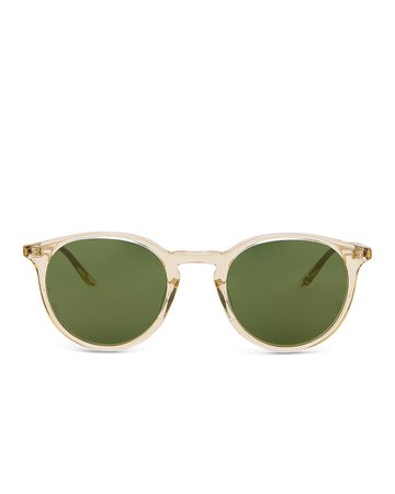 Barton Perreira Princeton Sunglasses in Champagne & Vintage Green | FWRD