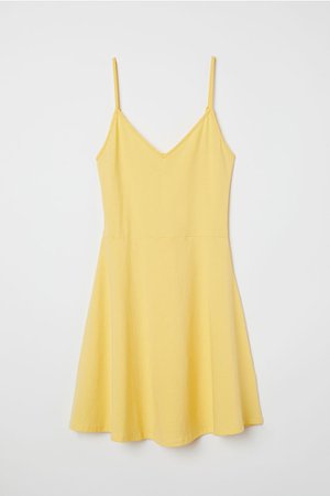 Short Jersey Dress - Yellow - | H&M US