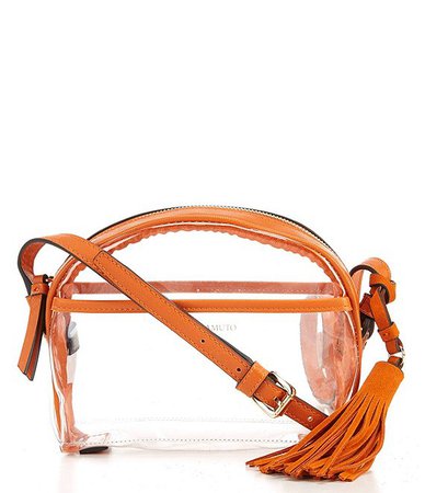 Vince Camuto Aryna Clear Mini Tassel Crossbody Bag | Dillard's