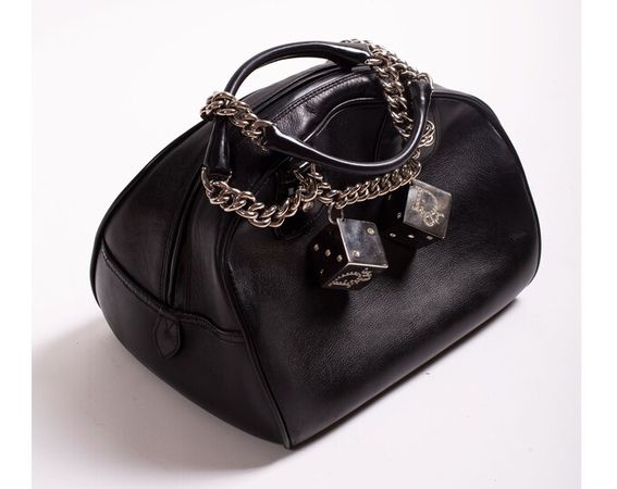 Christian Dior Rare Gambler Dice Bowler Bag With Rhinestones - Etsy