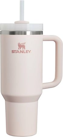 Amazon.com: Stanley Quencher H2.0 FlowState Stainless Steel Vacuum Insulated Tumbler with Lid and Straw for Water, Iced Tea or Coffee, Smoothie and More, Rose Quartz, 40 oz : Home & Kitchen