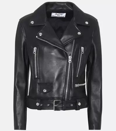 Leather Jacket in Black - Acne Studios | Mytheresa