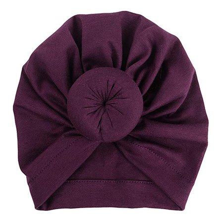 Amazon.com: Sunbona Newborn Hat,Toddler Baby Cotton Turban Knotted Hat India Hat Soft Cap for New Mother (Black): Clothing