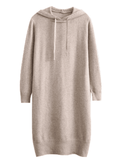 'Olive' Soft Hooded Sweater Dress (3 Colors) - Goodnight Macaroon