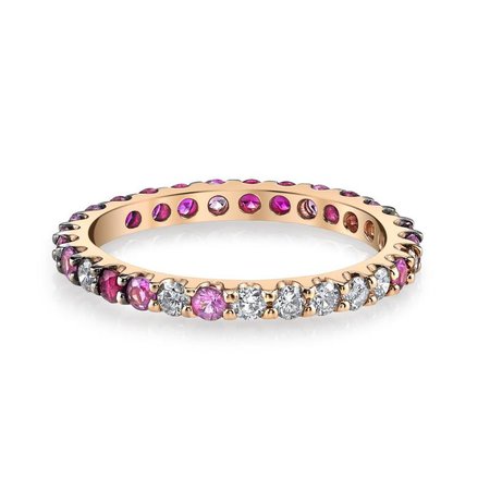 RUBY OMBRE ETERNITY BAND – SHAY JEWELRY