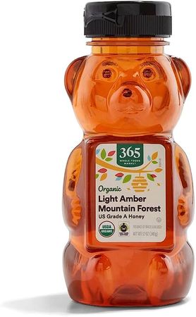 Amazon.com : 365 by Whole Foods Market, Organic Light Amber Mountain Forest Honey, 12 Ounce : Grocery & Gourmet Food