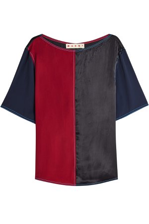 Color Block Top with Silk Gr. IT 38