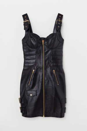 Leather Dress - Black