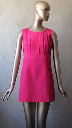 80'S fuchsia pink dress | Etsy