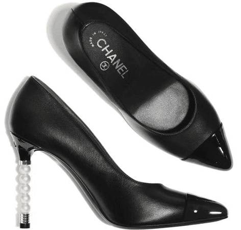 heels black Chanel