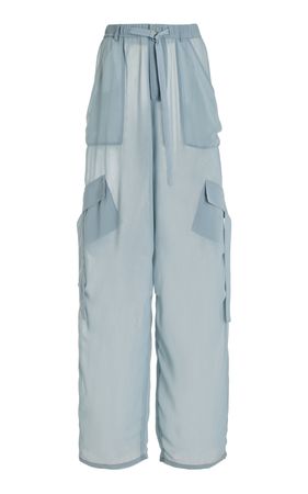 Sheer Georgette Utility Pants By Lapointe | Moda Operandi
