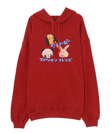 CREEPY ANIMALS SWEAT HOODIE （TOPS）| CANDY STORE