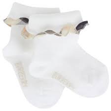 baby girl burberry ruffle socks -