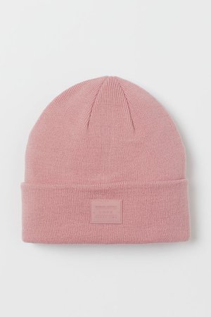 Fine-knit Hat - Pink