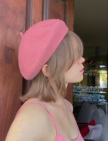 pink beret