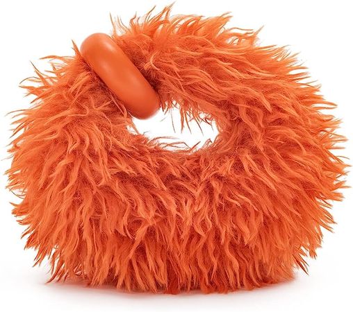 JW PEI Women's Abacus Faux Fur Mini Top Handle Bag (Orange): Handbags: Amazon.com