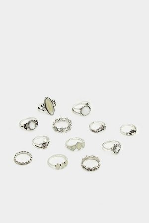 Can We Give You a Hand Embellished 12-Ring Set | Shop Clothes at Nasty Gal!