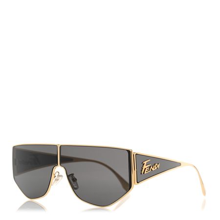 FENDI Metal Disco Geometric Sunglasses